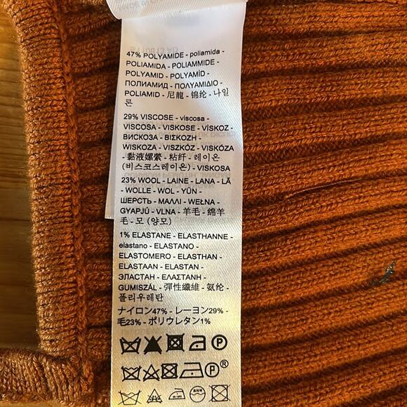 Levi’s Crop Top Rust Brown Large - Picture 5 of 5